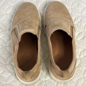 Vionic Women’s Tan Suede Kimmie Leather Slip-On Shoes 9.5 W